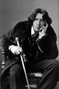 Oscar Wilde with walking stick