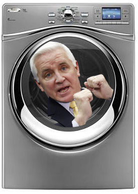 Tom Corbett spinning in dryer